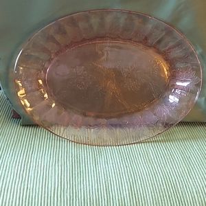 Vintage "Poinsettia " Pattern Oval Platter